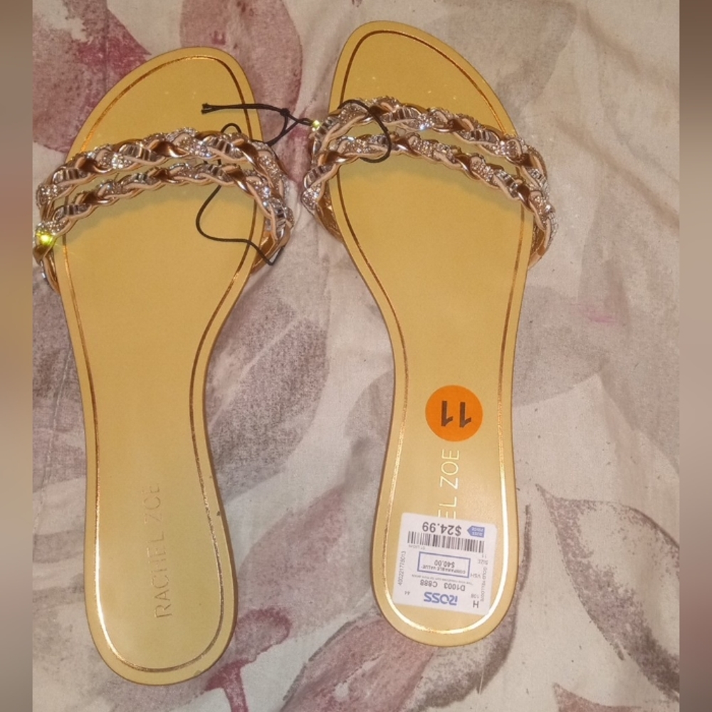 Flats gold - yellow size 11